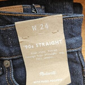 Madewell 90's Straight Jeans W24